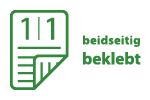 Beidseitig beklebt Symbol
